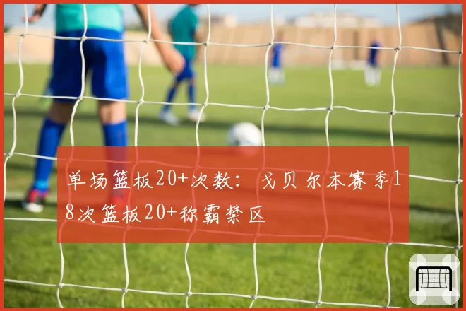 单场篮板20+次数：戈贝尔本赛季18次篮板20+称霸禁区